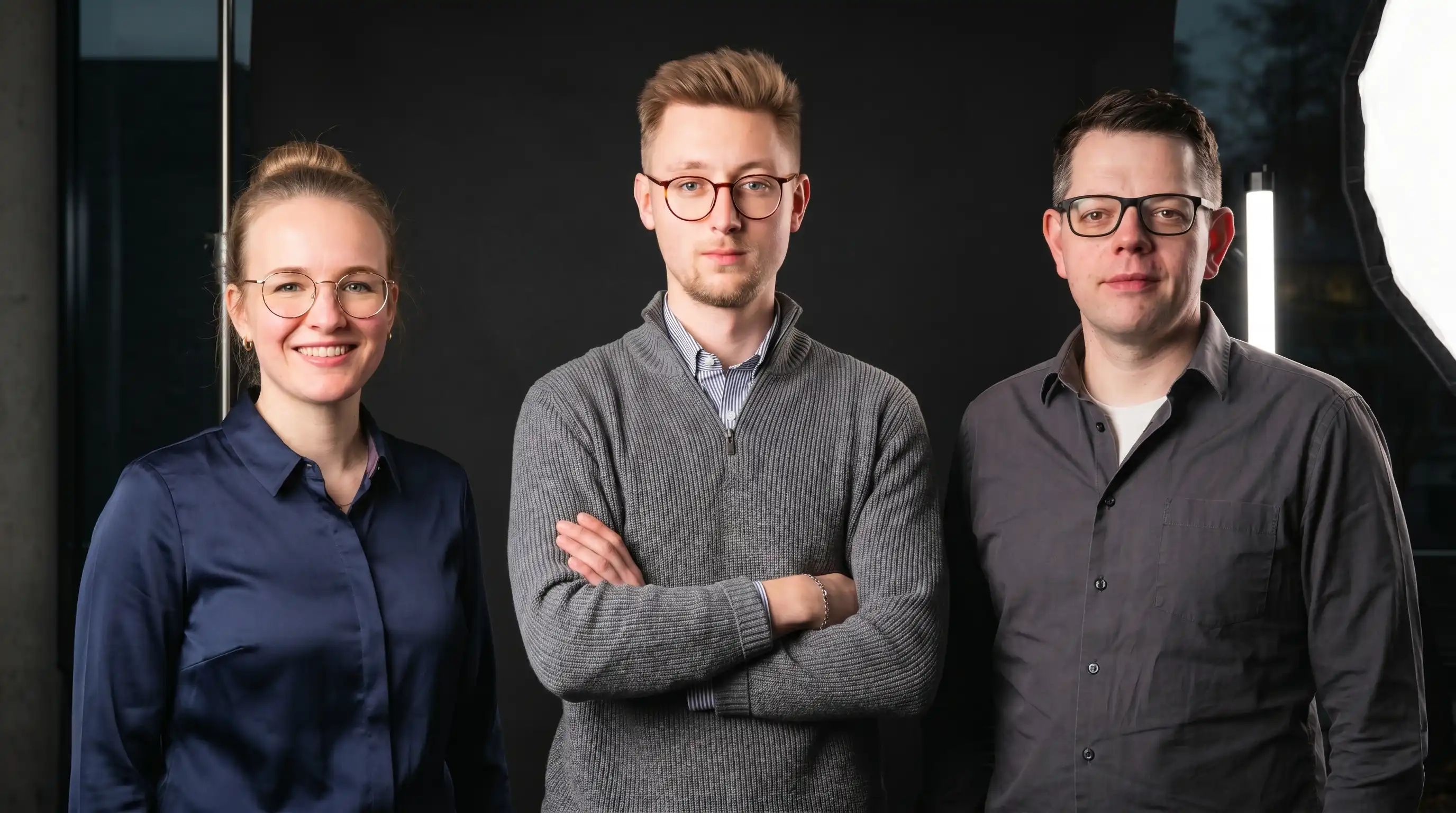 Unser 3-köpfiges Team bei der Arbeit